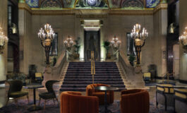Lockwood Lobby Bar, Seating Near Louis Comfort Tiffany Candelabras
